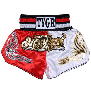 Pantalones Cortos de Muay Thai Unisex Personalizados 100% Satén de Tiro Alto Pantalones Cortos Thai Sublimación Tailandia Muay Thai Shorts Fighting Grappling Martial - Product Image 1