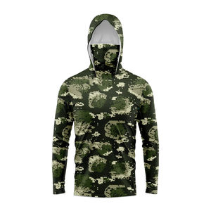 Vêtements de chasse personnalisés Matériau UPF Léger, respirant, décontracté, perdre du corps Sweats à capuche à manches longues pour la chasse, le cyclisme et la pêche - Product Image 3