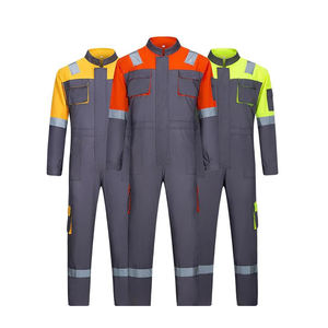 Qualité supérieure, polyester et coton, classe 3 ANSI, orange, haute visibilité, réfléchissant, imperméable, respirant, confortable, sécurité - Product Image 1