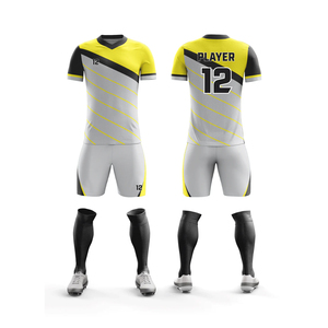 Uniforme de fútbol para hombre con estampado digital personalizado de alta calidad OEM, ropa deportiva ligera, uniforme de entrenamiento transpirable de secado rápido - Product Image 1
