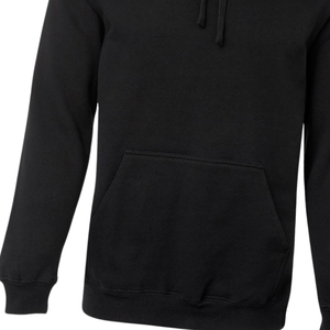 Sweat à capuche noir unisexe en molleton de coton premium, sweat-shirt à capuche uni, chaud pour l'hiver, décontracté, streetwear, coupe classique, vente en gros - Product Image 5