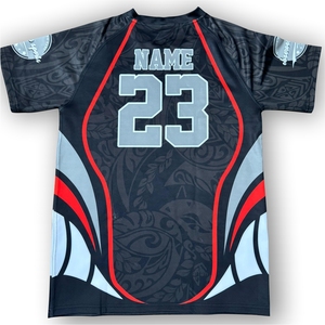 Conjunto de Camiseta y Pantalones Cortos de Rugby Personalizados, Pedido al por Mayor, Uniforme de Rugby Personalizado para Equipos Maoríes - Product Image 3