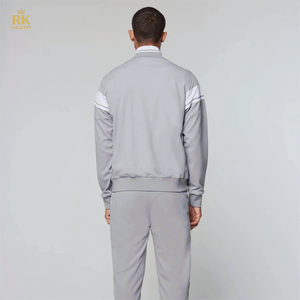 Cómodo conjunto de chaqueta y pantalones de chándal: tela de alta calidad, ideal para ropa deportiva y atuendos Casuales - Product Image 6