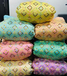 Paillettes élégantes en tissu de broderie brillante pour filles Motif non tissé respirant pour mariage Décoration intérieure Vêtements pour accessoiriser - Product Image 4