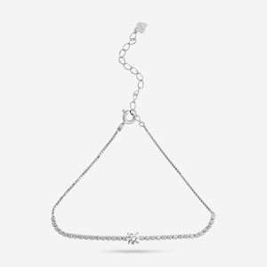 92.5 <b>Silver</b> <b>Bracelet</b> 191281 Rhodium Gold Plated 18K Gold Platinum Main Material Diamond Pearl Charms Religious Style <b>Bangles</b> - Product Image 4