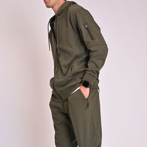 Sweat-shirts à capuche surdimensionnés personnalisés de haute qualité pour hommes, double fermeture éclair, en molleton de coton épais, respirant, impression numérique - Product Image 5