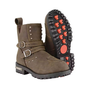 Botas de Trabajo para Hombre 2026 con Puntera de Acero, Impermeables, Antideslizantes, Duraderas, de Cuero, con Absorción de Impactos - Product Image 1