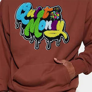 Alta calidad 100% algodón de gran tamaño hombres sudaderas con capucha bordado personalizado peso pesado sudaderas con capucha en color sólido - Product Image 5