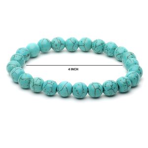 NOVAMART Fine Arihant <b>Gems</b> & Jewels Firoza Beaded <b>Bracelet</b> Unisex Classic Certified Natural <b>Stone</b> Ball Shape Gift Wholesale Expo - Product Image 4