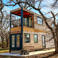 Maison conteneur extensible de luxe de 40 pieds Structure en acier préfabriquée aux normes australiennes 3 chambres à coucher utilisation bureau conception européenne à bas prix