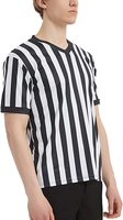 Maillot d'arbitre officiel unisexe Crown Sporting Goods, style professionnel, uniforme d'arbitre à manches courtes, idéal pour le basketball