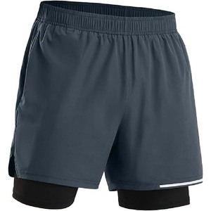 Pantalones cortos deportivos para hombre hechos a medida 100% poliéster patrón sólido transpirable y de secado rápido con estilo informal con múltiples bolsillos - Product Image 2