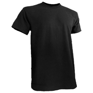 เสื้อยืดลำลองผู้ชายไซส์ใหญ่ คุณภาพสูง ปรับแต่งโลโก้ได้ ผ้าเปล่า สีดำ เป็นมิตรกับสิ่งแวดล้อม 220gsm 100% ผ้าฝ้ายออร์แกนิค - Product Image 1