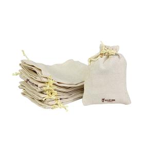 Custom Sizes Set of 12 Natural Jute Canvas Pouch <b>Bags</b> For Shopping Grocery Handmade Pure Material Tote <b>Bags</b> By Factory Suppliers - Product Image 6