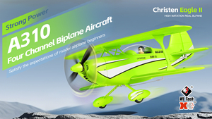 เครื่องบินบังคับวิทยุ WLtoys A130 รุ่น Christen Eagle II ขนาด 1/10 มอเตอร์แบบไร้แปรงถ่าน โหมด 3D 6G ไจโร 6 แกน วัสดุ EPP ปีกคู่ สำหรับแสดงท่าผาดโผน พร้อมใช้งาน (RTR) - Product Image 3