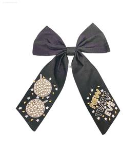 Lazos con cuentas, accesorios para el cabello adornados a la moda, elefante multicolor, lazos de cola de cocodrilo hechos a mano para niños y niñas - Product Image 2