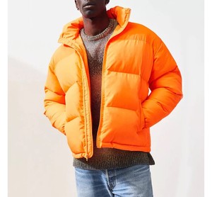 Blousons d'aviateur personnalisés pour hommes en duvet mince Blousons d'hiver en polyester rembourré teint uni - Product Image 6