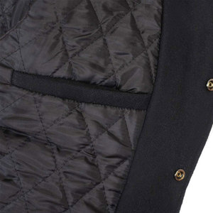 Chaqueta universitaria de alta calidad para hombre, cierre de botón, lana, ropa informal de talla grande, chaqueta con letras para hombre - Product Image 4