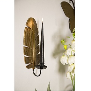 Candle Stand Metal Candle Holder for Lighting and Home Decoration <b>Set</b> Stylish Antique Finish Decorative Candle Jar Holder - Product Image 4