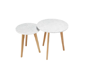 Ensemble de 3 tables basses meubles de maison table basse en métal et en bois rangement décoratif salon fabricant de gros exportateur - Product Image 5