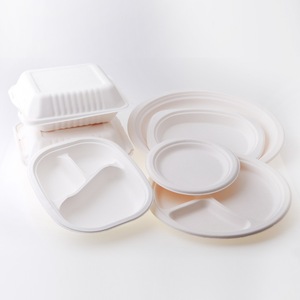 Caja para llevar de pulpa de papel desechable PET blanco mate en relieve laminación mate forma cuadrada embalaje de alimentos para ensaladas de fideos - Product Image 6