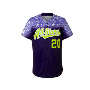 Kit d'uniformes de baseball unisexes personnalisés de haute qualité 100 % polyester respirant, antibactérien, séchage rapide, grandes tailles, fabriqués - Product Image 3