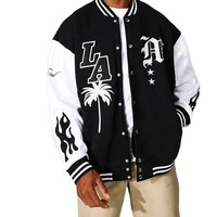 Vestes universitaires en satin personnalisées unisexe, coupe-vent de sport de haute qualité, veste brodée Letterman, vestes universitaires Bomber - Product Image 2