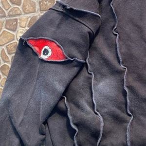 Sudadera con Capucha Casual para Hombre, Lavado Ácido Personalizado, Diseño Desgastado, Impresión Digital de Letras, Parche, 100% Algodón, Ecológica, Secado Rápido, Transpirable - Product Image 5