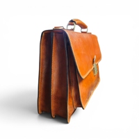 Sac messager pour ordinateur portable en cuir véritable, vintage, résistant à l'eau, sacoche de travail unisexe, sac bandoulière, sac de voyage d'affaires avec fermeture éclair