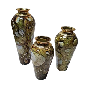 Floreros modernos de metal de latón superventas, jarrón de metal decorativo para el hogar de alta calidad, lujoso decorativo para sala de estar - Product Image 2