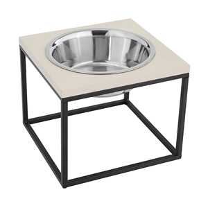 Vintage Style <b>Dog</b> <b>Feeder</b> Bowl with Stand Metal <b>Raised</b> Pet Feeding Station - Product Image 3