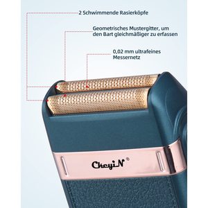 Rasoir rotatif électrique pour homme, rechargeable, sans fil, mini rasoir, utilisation humide/sèche, rasoir pour le visage, tondeuse à barbe étanche, lavable - Product Image 4