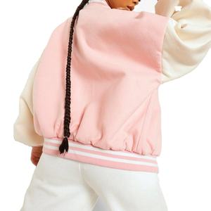 เสื้อแจ็คเก็ตวาร์ซิตี้ผู้หญิงทรงสวยหรู แบบครอปฟิต เนื้อผ้าหนา แฟชั่นลำลอง แขนยาว - Product Image 3