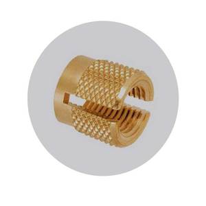 Insertos de tipo de bloqueo de prensa de latón para moldeo por inyección y aplicaciones termoplásticas a precio a granel - Product Image 6