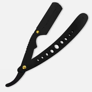 Gran oferta, afeitado de peluquero, hoja de afeitar recta, cuchillo de afeitar de acero inoxidable individual para barbería - Product Image 1