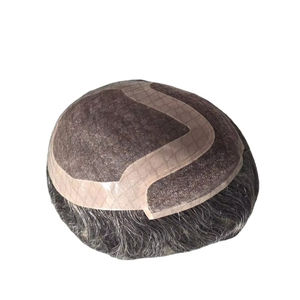 Peluca de Cabello Humano Taz Hair BD, Ondulado, Prótesis Capilar, 100% Cabello Remy Chino, con Frente de Encaje y Base Mono - Product Image 1