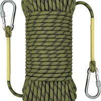 Corde d'escalade extérieure en polyester, corde statique de montagne, 4-14 mm, plusieurs tailles, corde de sécurité certifiée par l'usine