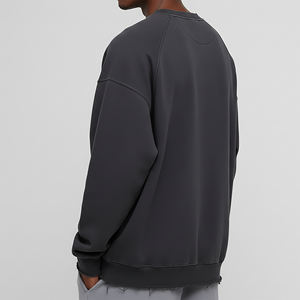 เสื้อสเวตเชิ้ตคอกลมทรงหลวมพิมพ์ลายโลโก้ตามสั่ง ผ้าหนา สีพื้น 100% ผ้าฝ้าย สไตล์ฮิปฮอป สำหรับผู้ชาย - Product Image 6