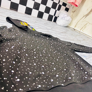 Huili Heavyweight Cotton Sunfaded <b>Washed</b> Rhinestone Hooded Streetwear Two Piece <b>Set</b> Men Custom Logo Printed Hoodie Sweatpants - Product Image 5