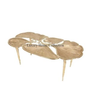 <b>Silver</b> Shiny Mirror Polished Floral Designer Eye Catching Look Stand With Marble Base and Round Top <b>Coffee</b> <b>Table</b> for Decoration - Product Image 5