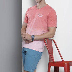 เสื้อยืดแฟชั่นสำหรับผู้ชายทรงเข้ารูปเสื้อยืดผ้านุ่มสำหรับผู้ชาย - Product Image 3