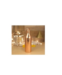 Botella de agua de cobre inspirada en la salud con estampado de mina étnica perfecta para promover la digestión natural y la rutina de bienestar - Product Image 3