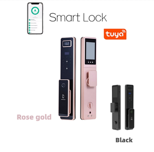 Serrure Intelligente Multi-Déverrouillage avec Reconnaissance Faciale, Veineuse et Empreinte Digitale, Application Mobile, Écran 4,5'', Système d'Entrée Sécurisé pour la Maison, Compatible <span class=keywords><strong>Porte</strong></span> en Aluminium, Stockage Cloud - Product Image 1
