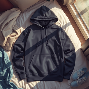 Hooded Relaxed Fit Men Hoodie Casual Sweatshirt with OEM ODM Customization - Product Image 5