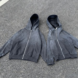 Sudaderas con Capucha de Lujo Personalizadas, Gruesas, de Algodón Premium, Transpirables, con Hombros Caídos, Cremallera de Alta Calidad - Product Image 6