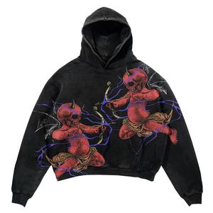 Wholesale <b>Men</b> Custom Embroidery <b>Hoodies</b> <b>Men</b> High Quality Custom Logo Streetwear <b>Men's</b> Hoodie - Product Image 2