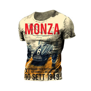 เสื้อยืดมอเตอร์ไซด์แฟชั่นแขนสั้นสำหรับผู้ชายเสื้อยืดผลิตจากผ้าฝ้าย - Product Image 4