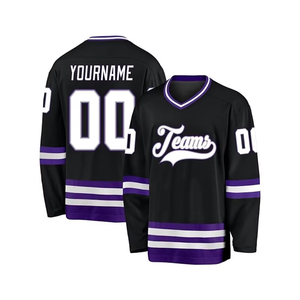 Nuevo Diseño Personalizado de Mini Hockey, Uniforme de Hockey con Logotipo Personalizado, Suéter Unisex Transpirable para Hockey sobre Hielo - Product Image 3