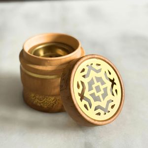 Handmade Wooden Incense <b>burner</b> with a Luxurious Finished Designed for Bakhoor <b>Oud</b> and Resin Based Incense Burning Rituals - Product Image 1