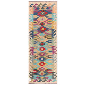 พรมกิลิม ไมมาณา อัฟกานิสถาน ขนาด 191 x 68 ซม. พรมปูพื้นและชุดพรม - Product Image 1